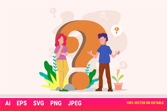 Cartoon People Asking: Friendly Graphics for Local Brands