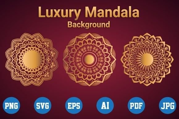 Luxury Mandala Design: Premium Graphics & Patterns