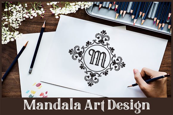 Mandala M Letter Design: A Designer's Review for Embroidery
