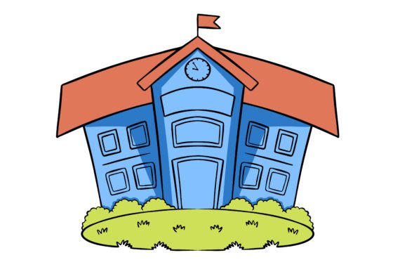 School Student House Vector Graphic: Graphics & Illustrations